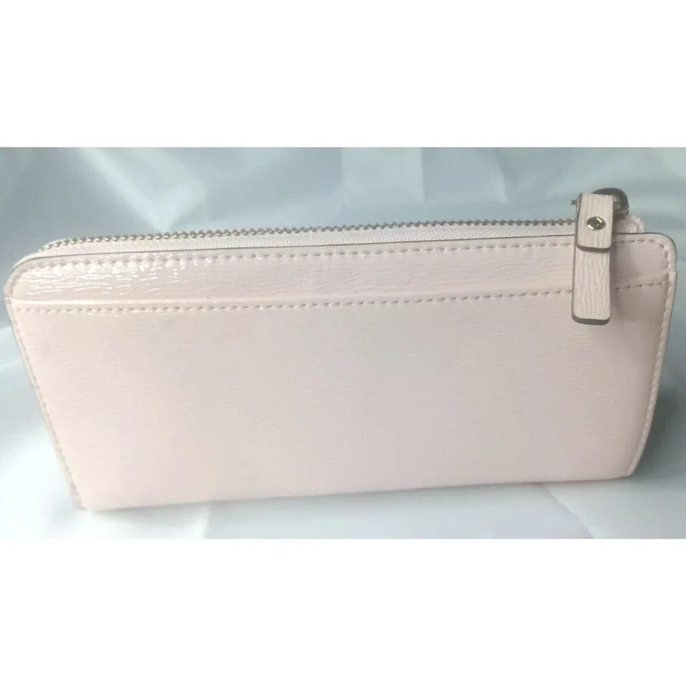 Kate Spade Continental Wallet Beacon Court Nisha Pink Leather Medium Size